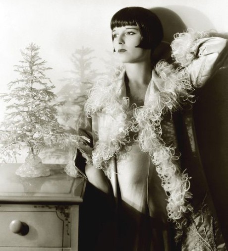 Louise Brooks contemplates Christmascredit: Louise Brooks Society